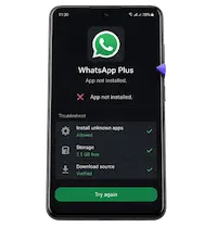 WhatsApp Plus no se instala